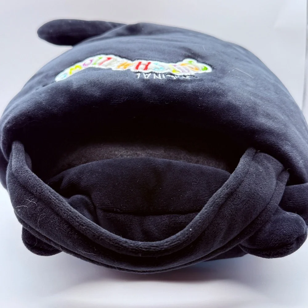 Squishmallows Halloween Scrapper Skeleton Cat Treat Bucket Black Blue‎ Plush Bag